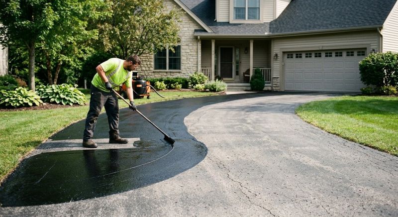 Hot Tar Driveway Sealing in Sarasota, FL